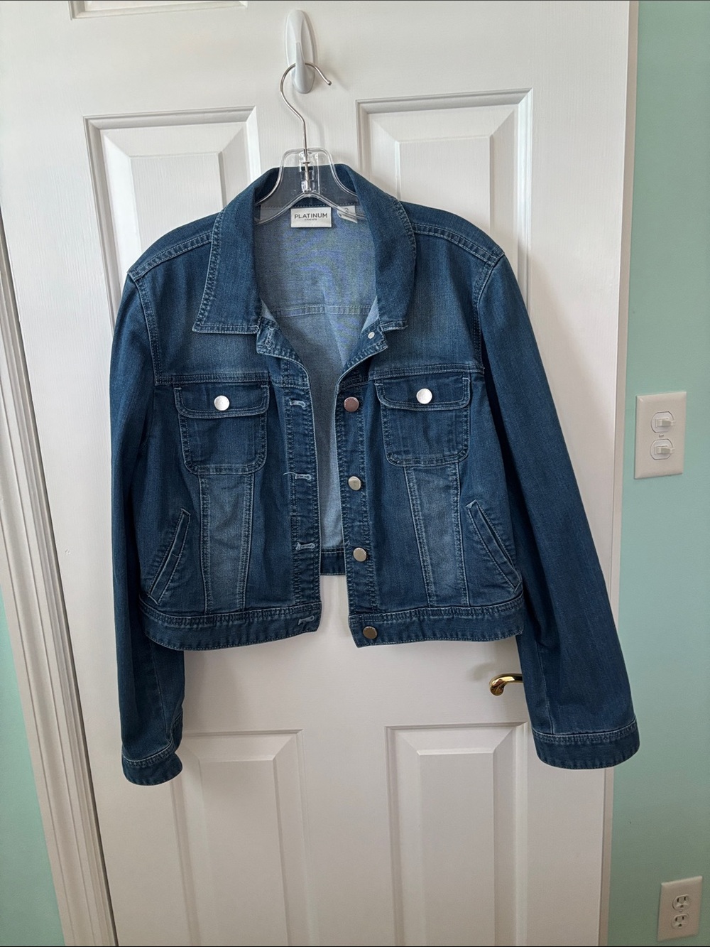 Chico's Dark Blue Denim Jacket